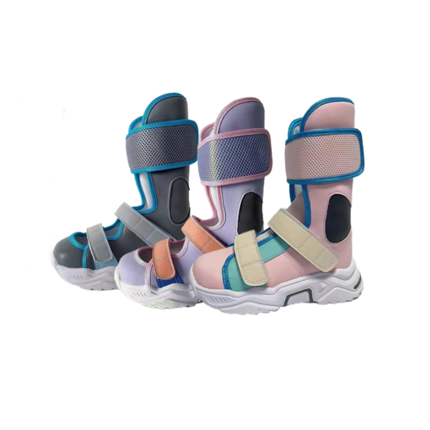 high ankle-heeled orthopedic shoes